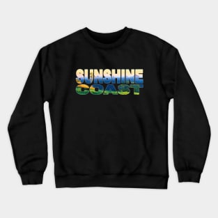 SUNSHINE COAST - Glasshouse Mountains Sunset One Tree Crewneck Sweatshirt